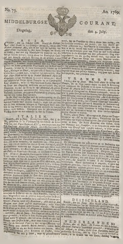 Middelburgsche Courant 1769-07-04