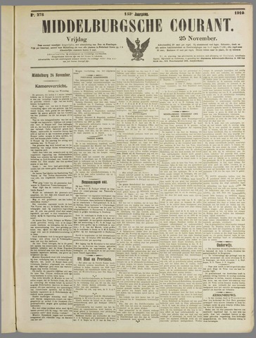 Middelburgsche Courant 1910-11-25