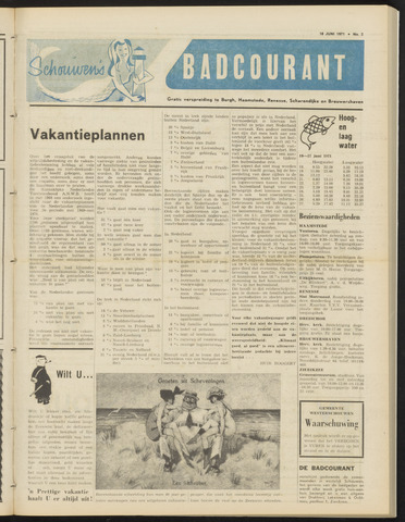 Schouwen's Badcourant 1971-06-18