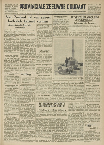 Provinciale Zeeuwse Courant 1949-07-05