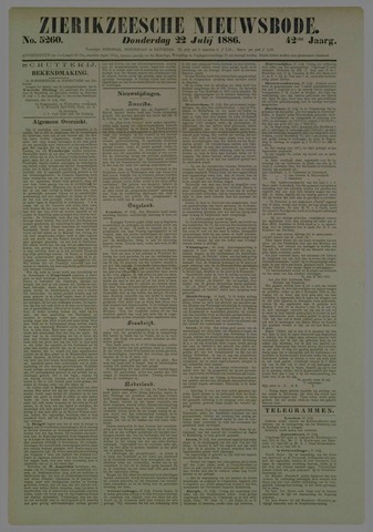 Zierikzeesche Nieuwsbode 1886-07-22
