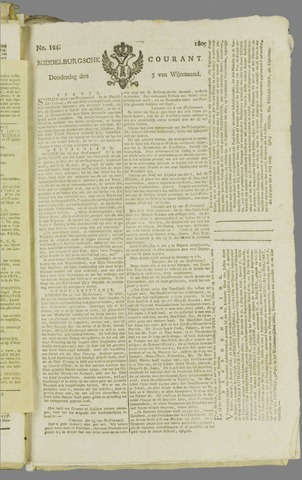Middelburgsche Courant 1809-10-05
