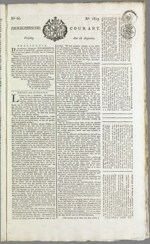 Zierikzeesche Courant 1815-08-18