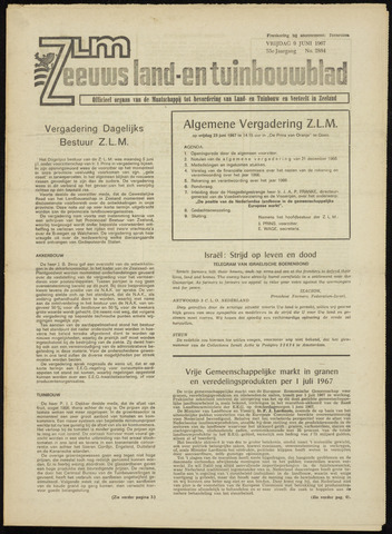 Zeeuwsch landbouwblad ... ZLM land- en tuinbouwblad 1967-06-09
