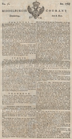 Middelburgsche Courant 1760-05-08