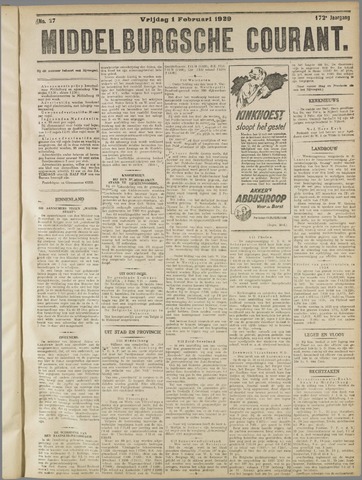 Middelburgsche Courant 1929-02-01