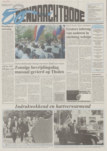 Eendrachtbode /Mededeelingenblad voor het eiland Tholen 1995-05-11