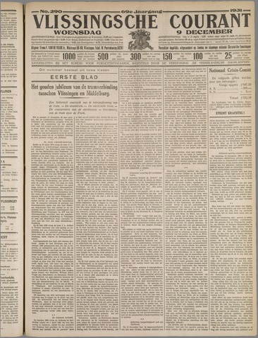 Vlissingse Courant 1931-12-09
