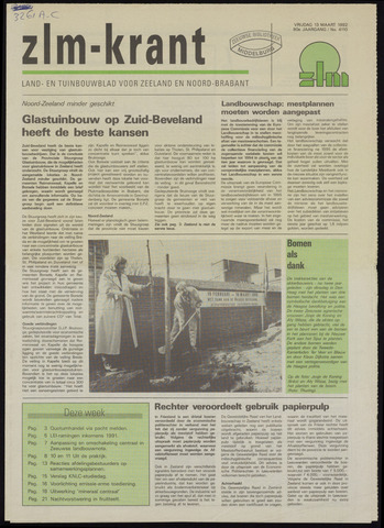 Zeeuwsch landbouwblad ... ZLM land- en tuinbouwblad 1992-03-13
