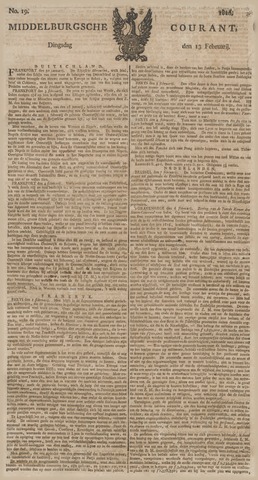 Middelburgsche Courant 1816-02-13