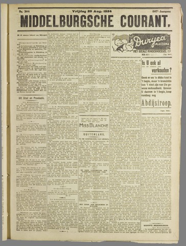 Middelburgsche Courant 1924-08-29