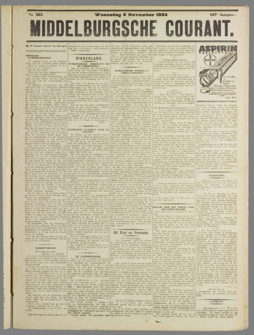 Middelburgsche Courant 1924-11-05