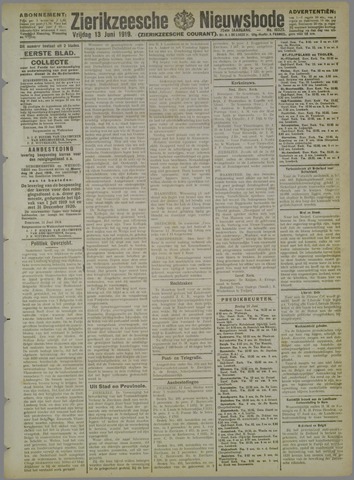 Zierikzeesche Nieuwsbode 1919-06-13