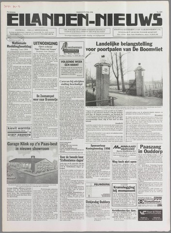 Eilanden-nieuws. Christelijk streekblad op gereformeerde grondslag 1998-04-10