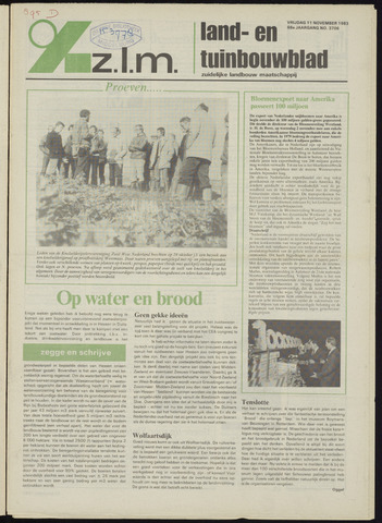 Zeeuwsch landbouwblad ... ZLM land- en tuinbouwblad 1983-11-11