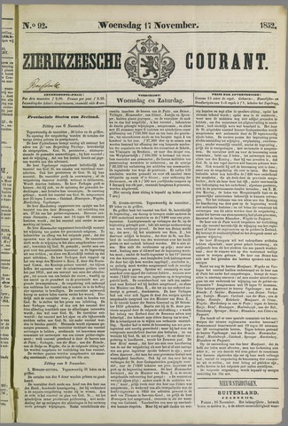 Zierikzeesche Courant 1852-11-17