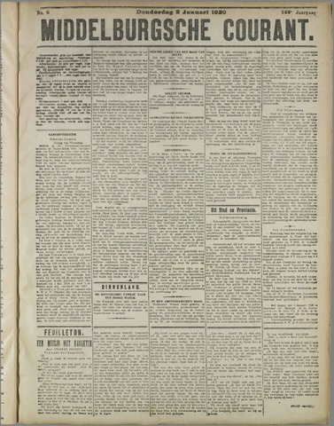 Middelburgsche Courant 1920-01-08