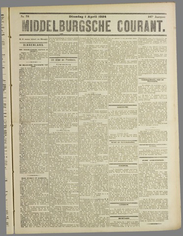 Middelburgsche Courant 1924-04-01