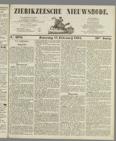 Zierikzeesche Nieuwsbode 1864-02-13