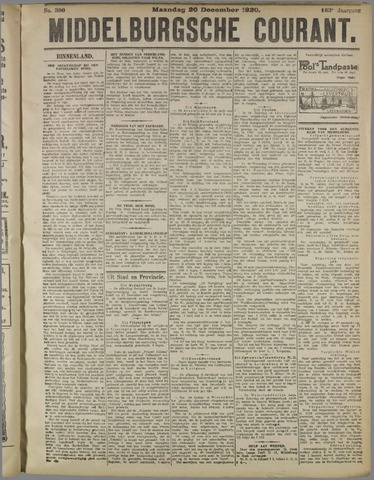 Middelburgsche Courant 1920-12-20