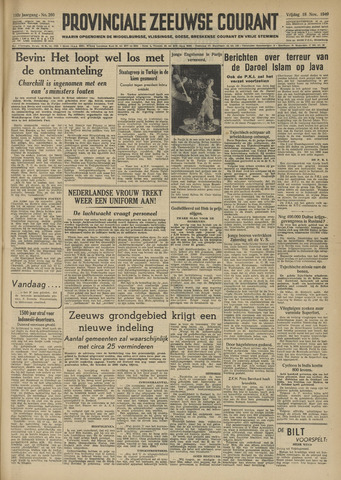 Provinciale Zeeuwse Courant 1949-11-18
