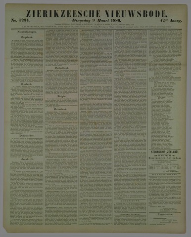 Zierikzeesche Nieuwsbode 1886-03-09