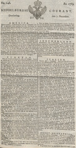 Middelburgsche Courant 1769-12-07