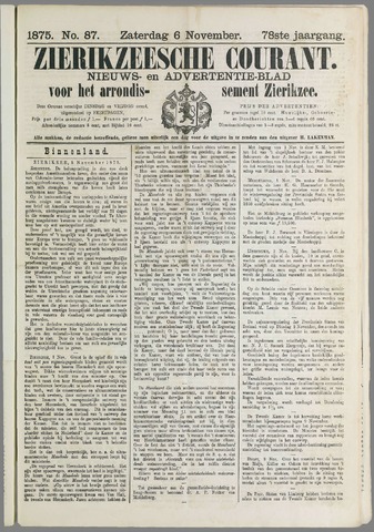 Zierikzeesche Courant 1875-11-06