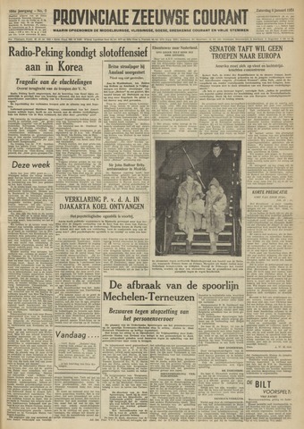 Provinciale Zeeuwse Courant 1951-01-06