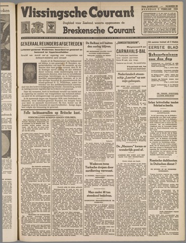 Vlissingse Courant 1940-02-05