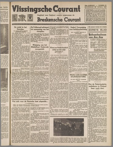 Vlissingse Courant 1940-04-29