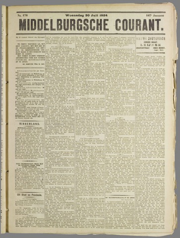 Middelburgsche Courant 1924-07-30
