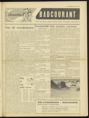 Schouwen's Badcourant 1964-08-21