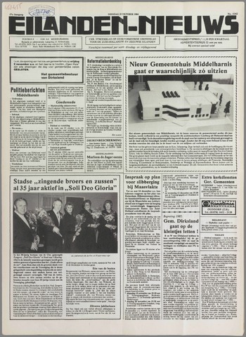 Eilanden-nieuws. Christelijk streekblad op gereformeerde grondslag 1984-10-30