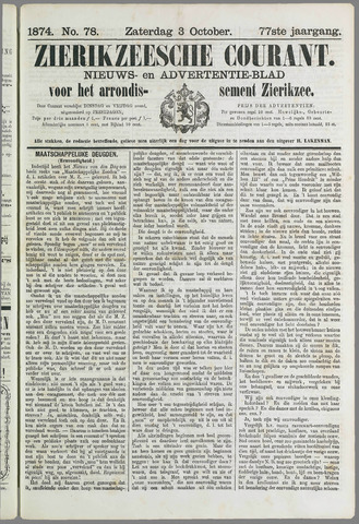 Zierikzeesche Courant 1874-10-03