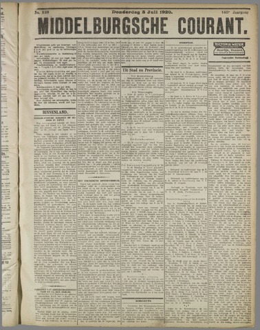 Middelburgsche Courant 1920-07-08