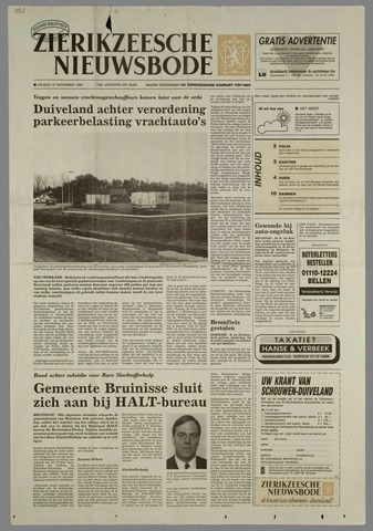 Zierikzeesche Nieuwsbode 1992-11-27