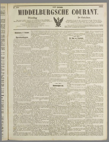Middelburgsche Courant 1910-10-18