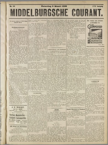 Middelburgsche Courant 1929-03-09