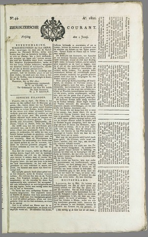 Zierikzeesche Courant 1821-06-01