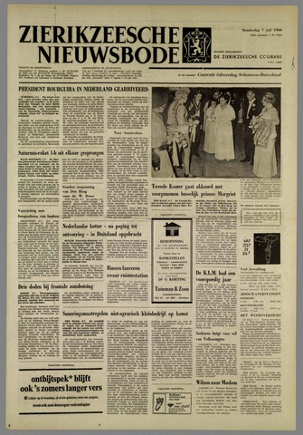 Zierikzeesche Nieuwsbode 1966-07-07
