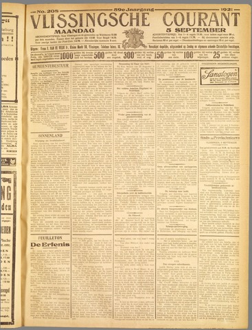 Vlissingse Courant 1921-09-05