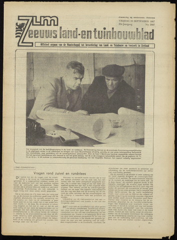 Zeeuwsch landbouwblad ... ZLM land- en tuinbouwblad 1967-09-15