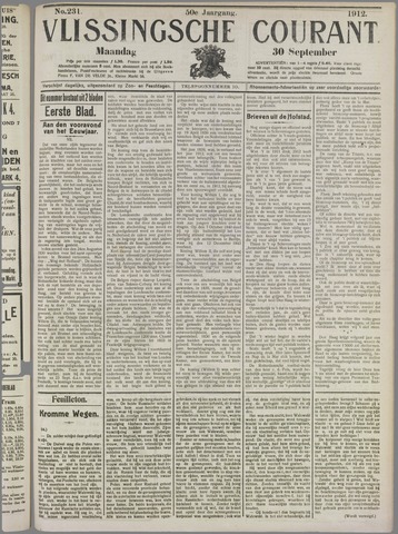 Vlissingse Courant 1912-09-30