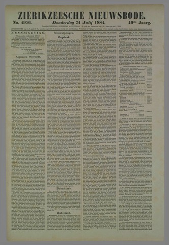 Zierikzeesche Nieuwsbode 1884-07-31