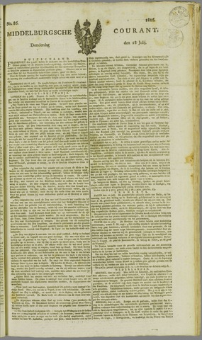 Middelburgsche Courant 1816-07-18