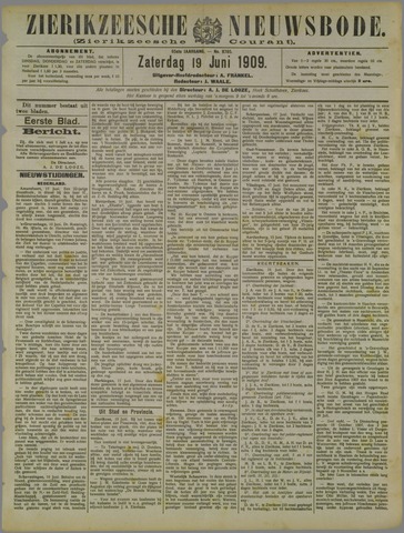 Zierikzeesche Nieuwsbode 1909-06-19