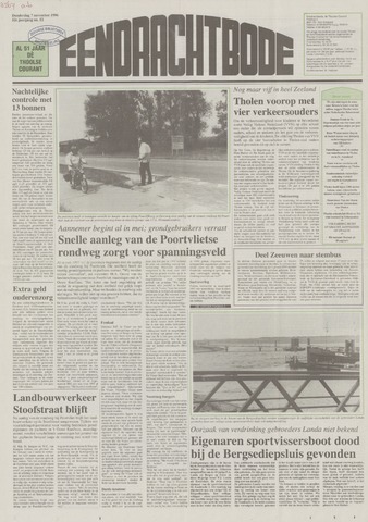 Eendrachtbode /Mededeelingenblad voor het eiland Tholen 1996-11-07