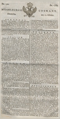 Middelburgsche Courant 1769-10-12