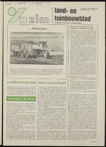 Zeeuwsch landbouwblad ... ZLM land- en tuinbouwblad 1986-09-19